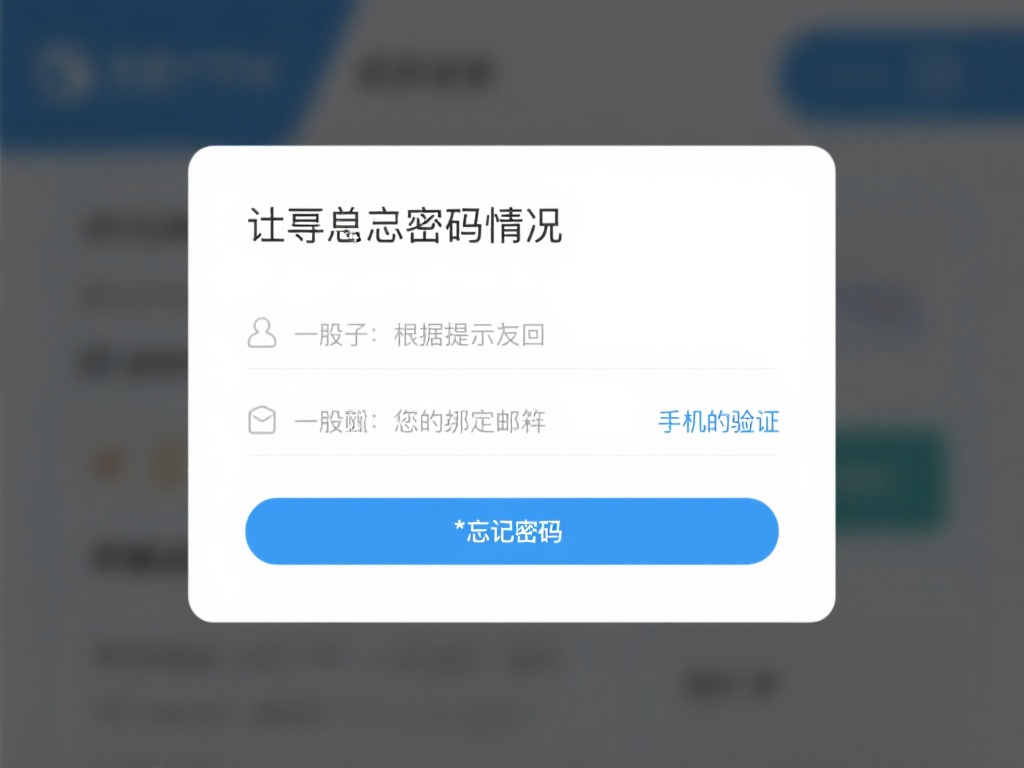 针对忘记密码的情况，可以通过点击*“忘记密码”*选